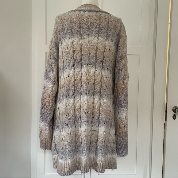 Ava & Viv cable net long cardigan sweater size 4X - Picture 3 of 10